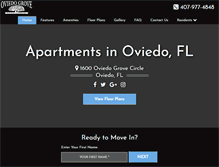 Tablet Screenshot of oviedogrove.com
